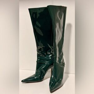Jimmy Choo Emerald Patent Over-the-Knee Stiletto Boots